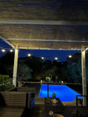 Cannes charming villa private pool garden 1,7 kms from sea and sand beach